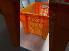 Stapeln und verschachteln Sie Kunststoffkisten mit verstärktem Boden und Belüftungsdesign