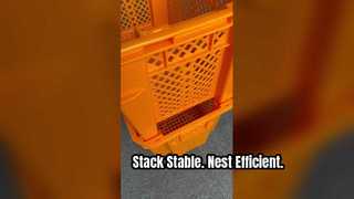 Stapelbare und ineinander stapelbare Kunststoffkisten | Stabile Lagerung für Logistik & Industrie