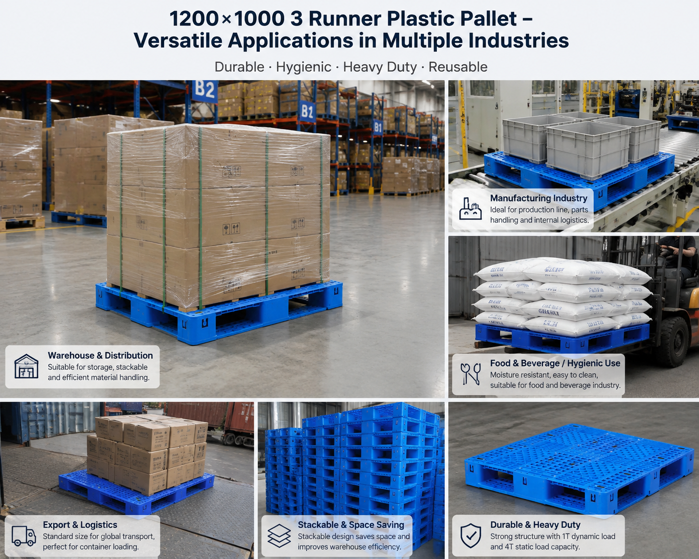 Neueste Unternehmensblogs über Injektionsgeformte Kunststoffpalette vs. Blow-geformte Kunststoffpalette: Welche ist besser für die industrielle Logistik?