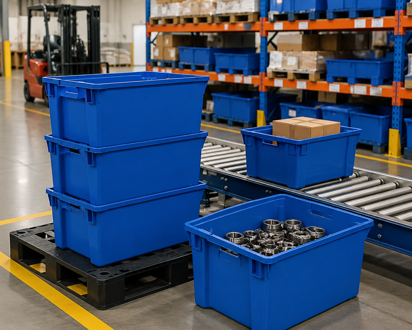 Neueste Unternehmensblogs über Stapelbare oder schachtelbare Kunststoffkisten: Welcher Logistikbehälter ist besser für Ihre Lieferkette?