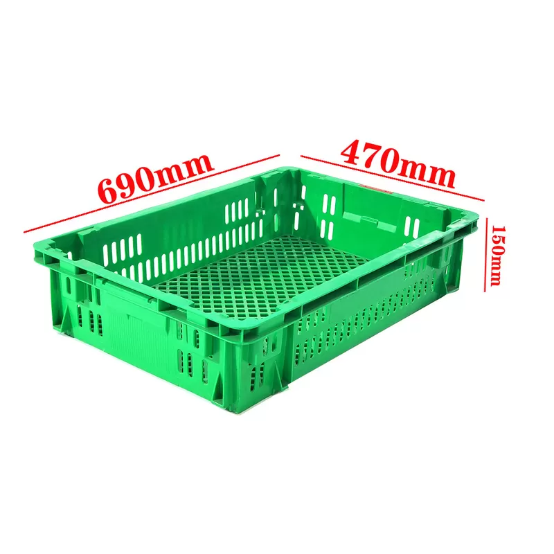 Neueste Unternehmensblogs über Why Crate Dimensions Matter in Produce Logistics: A Practical Look at 690 × 470 × 150 mm Mesh Crates