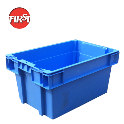 kaufen Injektionsmaterial Custom Logo verstaubbare und stapelbare Kunststoffkiste mit Umsatzmassivbox-Stil PP-Material Online-Herstellung