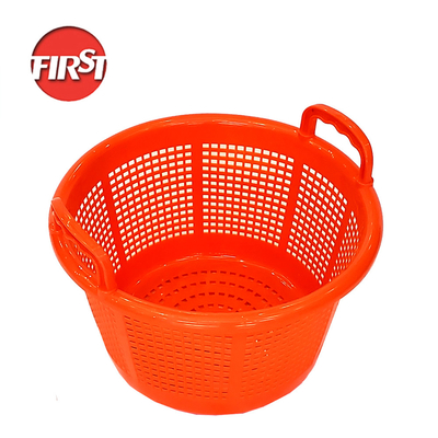 kaufen Mehrzweck-Plastik-Lagerkörbe Orange Mesh Crate Barrel Meeresfrüchte Lagerung Online-Herstellung