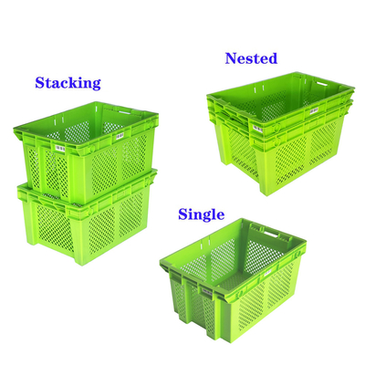 kaufen Plastiknetzkisten Stackbare Umsatzkisten für Obst und Gemüse 485x360x290mm Online-Herstellung
