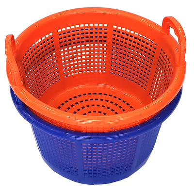 kaufen Stackable Storage Ventilated Seafood M Plastic Shrimp Basket With Handle Online-Herstellung