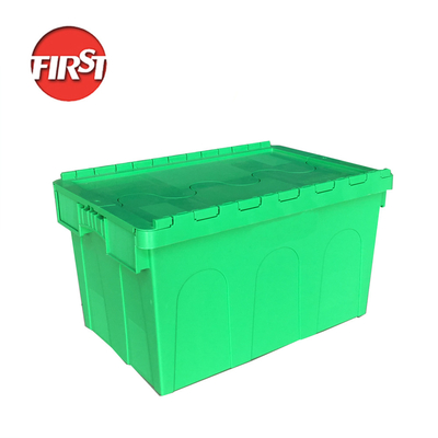 kaufen Logistische Transport-Nesting-Plastik Umzugskasse mit befestigtem Deckel und Solid-Box-Stil Online-Herstellung