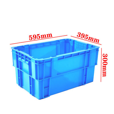 kaufen 600×400 Stack And Nest Kunststoffkiste Schwerlaststoffumsatzkiste Wiederverwendbarer Container für industrielle Logistik Hersteller Online-Herstellung