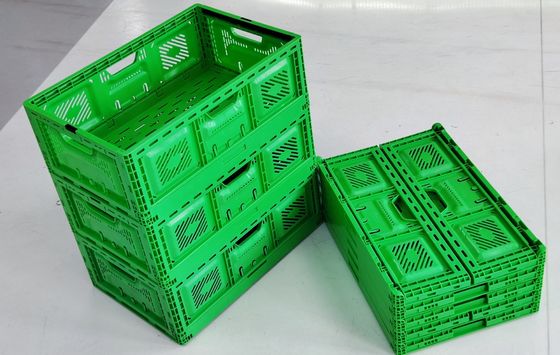 kaufen Klappbare Kunststoffkisten Speicher Gemüse Stapelbare Klappbare Kunststoffkorb Online-Herstellung